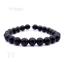 将图片加载到图库查看器,金色光泽黑曜石手链