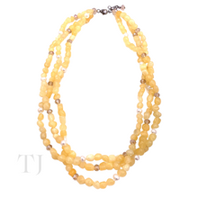 Load image into Gallery viewer, Citrine Nugget Layered Necklace in Sterling Silver