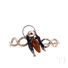 Cargar imagen en el visor de la galería, Amber Bee Bracelet in Sterling Silver