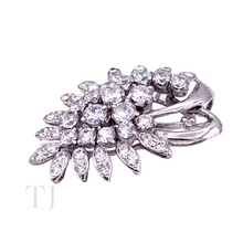 Cargar imagen en el visor de la galería, Diamonique Curve Pendant in Sterling Silver