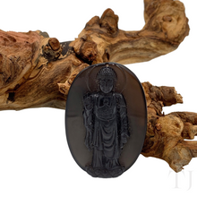 Load image into Gallery viewer, Obsidian Buddha Pendant