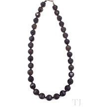 Load image into Gallery viewer, Smoky Quartz Faceted Bead Necklace in 925