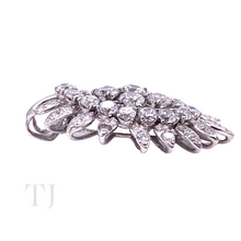 Cargar imagen en el visor de la galería, Diamonique Curve Pendant in Sterling Silver