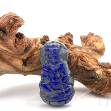 Load image into Gallery viewer, Buddha Figure Pendant made of Lapis Lazuli gemstone
