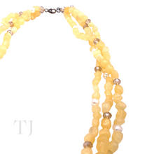 Load image into Gallery viewer, Citrine Nugget Layered Necklace in Sterling Silver