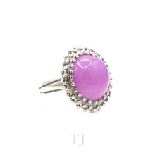 Load image into Gallery viewer, Lavender Jade RIng in Sterling Silver