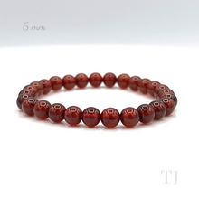 将图片加载到图库查看器,Burmese Spessartine Garnet (AAA+) Quality Bracelet with elastic string, 6 mm