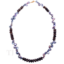 Load image into Gallery viewer, Multi-colored Pearl Necklace in 14k Gold