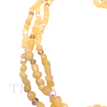 Load image into Gallery viewer, Citrine Nugget Layered Necklace in Sterling Silver