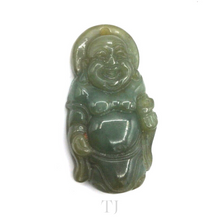 Загрузить изображение в средство просмотра галереи, Chinese smiling god figure pendant made of Burmese Jade