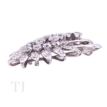 Cargar imagen en el visor de la galería, Diamonique Curve Pendant in Sterling Silver