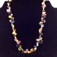 Load image into Gallery viewer, Multi-colored Tourmaline Nugget Necklace