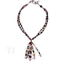 Load image into Gallery viewer, Multi-Colored Tourmaline Nugget Necklace