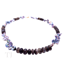 Load image into Gallery viewer, Multi-colored Pearl Necklace in 14k Gold