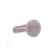 Load image into Gallery viewer, Diamonique Circle Ring in Sterling Silver