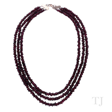 Load image into Gallery viewer, Garnet Chip 3 Layered Necklace