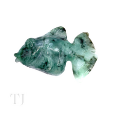 Load image into Gallery viewer, Natural Burmese Green Jade Fish Figurine