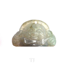 Load image into Gallery viewer, Chinese smiling god pendant made of Burmese Jade