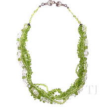 Load image into Gallery viewer, Peridot Chip Layered Necklace