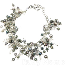 Load image into Gallery viewer, Freshwater Pearl with Swarovski Bracelet