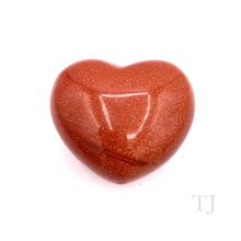 Cargar imagen en el visor de la galería, Gold Sandstone Heart Cabochon