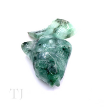 Load image into Gallery viewer, Natural Burmese Green Jade Fish Figurine