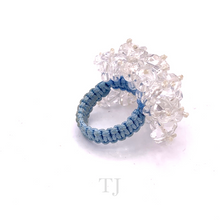 Load image into Gallery viewer, Clear Quartz Braided Rope Ring