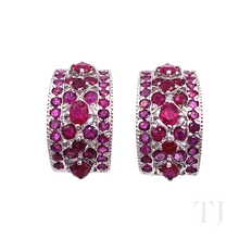 将图片加载到图库查看器,红宝石弧形首饰套装