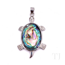 Load image into Gallery viewer, Mother of Pearl Turtle Pendant