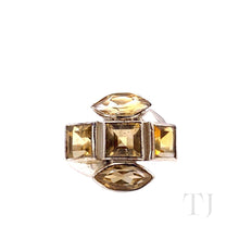 Load image into Gallery viewer, Citrine Twisted Ring in Sterling Silver