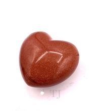 Cargar imagen en el visor de la galería, Gold Sandstone Heart Cabochon