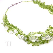 Load image into Gallery viewer, Peridot Chip Layered Necklace
