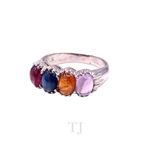 Load image into Gallery viewer, Multi-colored Tourmaline Jewelry Set in Sterling Silver