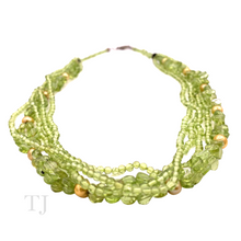 Загрузить изображение в средство просмотра галереи, Peridot Bead & Chip 5 Layered Necklace