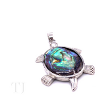 Load image into Gallery viewer, Mother of Pearl Turtle Pendant