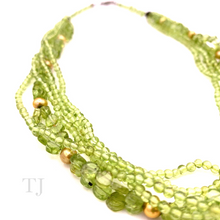 Загрузить изображение в средство просмотра галереи, Peridot Bead & Chip 5 Layered Necklace