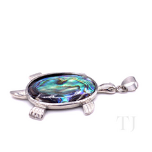 Load image into Gallery viewer, Mother of Pearl Turtle Pendant