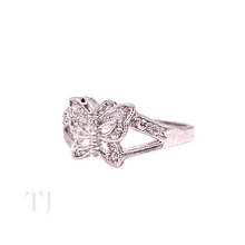 Load image into Gallery viewer, Diamonique Butterfly Ring in Sterling Silver