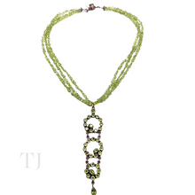 Load image into Gallery viewer, Peridot Chip Necklace with Pendant in Sterling Silver