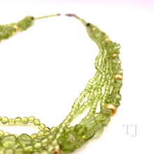 Загрузить изображение в средство просмотра галереи, Peridot Bead & Chip 5 Layered Necklace