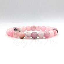将图片加载到图库查看器,Pink Opal Jade 8 mm bracelet