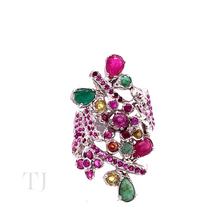 Load image into Gallery viewer, Multi Gemstones Kanote Ring in Sterling Silver