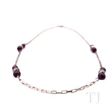 Load image into Gallery viewer, Garnet Small Beads in Sterling Silver Necklace