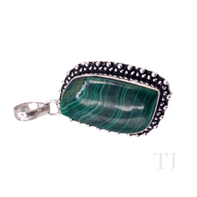 Load image into Gallery viewer, Malachite Pendant in Sterling Silver
