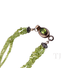 Load image into Gallery viewer, Peridot Chip Necklace with Pendant in Sterling Silver
