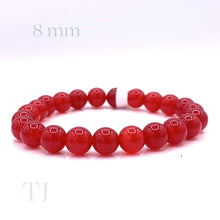 Загрузить изображение в средство просмотра галереи, Red Quartz Bracelet (Dyed)