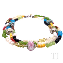Load image into Gallery viewer, Multi Gemstones 3 Layered Necklace in Sterling Silver