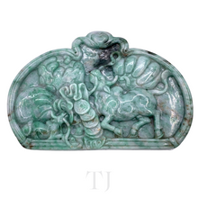 Cargar imagen en el visor de la galería, Natural Burmese Jade Luck Symbol Sculpture