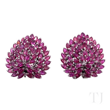 将图片加载到图库查看器,红宝石孔雀尾设计首饰套装