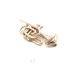 Load image into Gallery viewer, Trumpet Sterling Silver Brooch